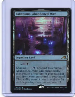 Takenuma, Abandoned Mire - Kamigawa: Neon Dynasty - Rare - MTG - NM Foil - Image 1