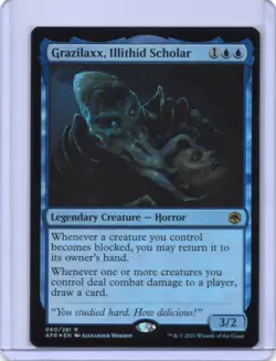 Grazilaxx, Illithid Scholar - Adventures in the Forgotten Realms - R - MTG Foil - Image 1