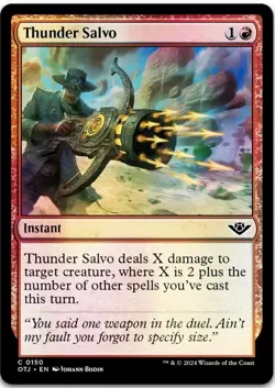 Thunder Salvo Non-Foil Outlaws of Thunder Junction 150 NM MTG - Image 1