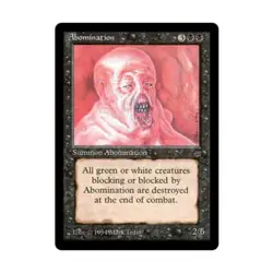 WOTC MtG Legends Abomination (U) EX - Image 1