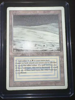 MTG Tundra Dual Land | Revised | Moderate to Heavy Play - Image 1