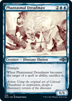 MTG - Phantasmal Dreadmaw - Showcase - Modern Horizons 2 - NM, English Magic FLA - Image 1