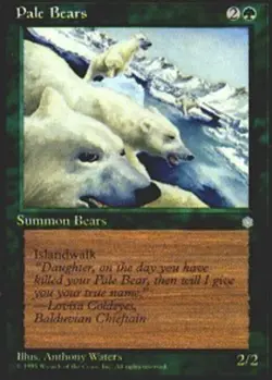 MTG - Pale Bears - Ice Age - NM, English Magic FLAT RATE SHIP - Image 1