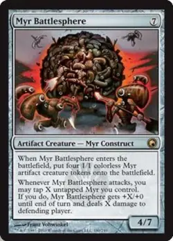 MTG - Myr Battlesphere - Scars of Mirrodin - NM, English Magic FLAT RATE SHIP - Image 1