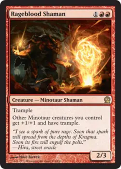 MTG - Rageblood Shaman - Theros - NM, English Magic FLAT RATE SHIP - Image 1