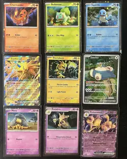 Pokemon Lot Bundle of 9 SCARLET & VIOLET 151 HOLO BLACK STAR PROMO Cards - Image 1