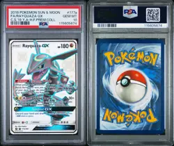 2018 POKEMON SUN & MOON CELESTIAL STORM #177A FULL ART/RAYQUAZA GX PSA 10 ENG - Image 3