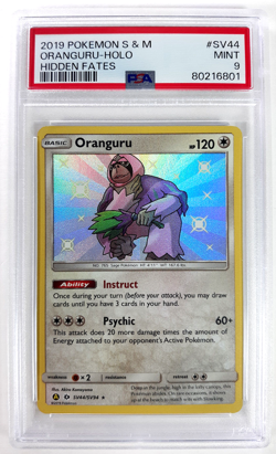Pokemon Oranguru Holo 2019 S&M Sun & Moon Hidden Fates #SV44 PSA 9 Mint - Image 3