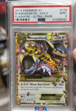 Pokemon Mega Kangaskhan EX 109/106 XY Flashfire Full Art Ultra Rare - PSA 9 MINT - Image 1