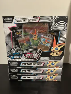 [Lot of 4] VICTINI ILLUSTRATION COLLECTION | Pokemon TCG Black Bolt White Flare - Image 1