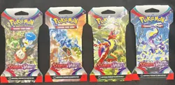 SEALED Pokemon TCG Scarlet and Violet Base - Sleeved Booster Packs Full Art Set! - Image 1
