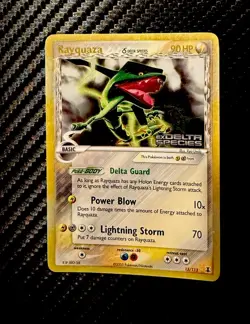 Rayquaza Rev Holo Rare Stamped EX Delta Species 13/113 Pokemon TCG Vintage - Image 2