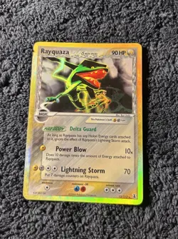 Rayquaza Rev Holo Rare Stamped EX Delta Species 13/113 Pokemon TCG Vintage - Image 2