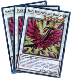 Yugioh! Black Rose Moonlight Dragon RA03-EN038 Ultra Rare UR 1st Edition NM/M - Image 1