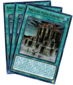 Yugioh! x3 Ancient Gear Fortress - RA03-EN062 - Ultra Rare UR NM/M English - Image 1