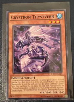 Crystron Thystvern - INOV-EN019 - Common - Unlimited Edition M/NM Yugioh - Image 1