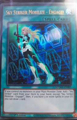Yugioh!-Sky Striker Mobilize - Engage- Ultra Rare-mama-en009-1st Ed- (Nm) - Image 1