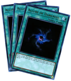 Yugioh! x3 Allure of Darkness RA03-EN055 Ultra Rare 1st Edition NM/M English - Image 1