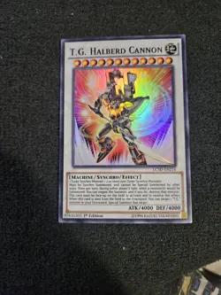 Yugioh T.G. Halberd Cannon LC5D-EN216 Super Rare 1st Edition - Image 1