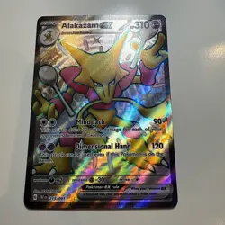 Alakazam ex - 215/091 - Pokemon Paldean Fates Shiny Full Art Ultra Rare Card NM - Image 1