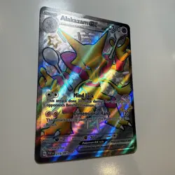 Alakazam ex - 215/091 - Pokemon Paldean Fates Shiny Full Art Ultra Rare Card NM - Image 2