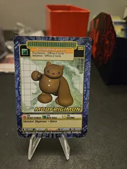 DIGIMON MUDFRIGIMON 2001 BANDAI CHAMPION LEVEL CARD # ST-105 - Image 1