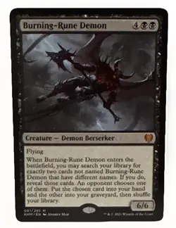 Burning-Rune Demon Kaldheim Regular - Image 1
