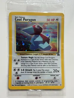 Pokemon Card Cool Porygon Holo Promo Sealed Black Star 15 TCG CCG - Image 1
