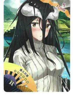 Goddess Story NSSY Doujin Prism Holo R Card - Overlord Albedo NSSY-R-015 - Image 4