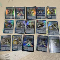 Vintage Digimon Trading Cards Lot Slightly Worn Collectible Card Game Set - Image 1