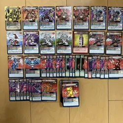 Digimon Card Alpha Lot Approximately 130 Cards Trading Card Game Collectible - Image 1