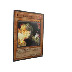 Yugioh CCG Collectable 1996 Konami Fire Sorcerer Card - Image 2