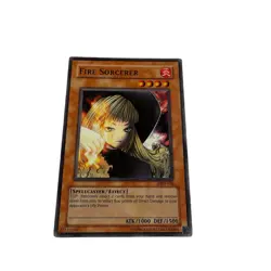 Yugioh CCG Collectable 1996 Konami Fire Sorcerer Card - Image 4