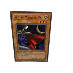Yugioh CCG Collectable 1996 Konami White Magical Hat Card - Image 5