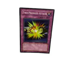 Yugioh CCG Collectable 1996 Konami Trap Card Two Pronged Attack - Image 5