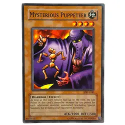 Yugioh CCG Collectable 1996 Konami Mysterious Puppetter Card SDKE040 - Image 1