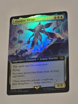 🔥 Absolute Virtue - FOIL - EXTENDED ART - Final Fantasy - MTG - NM/M! WOW!! - Image 1