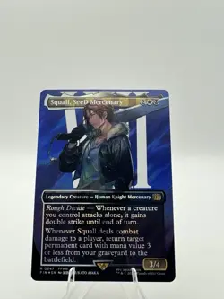 MTG Final Fantasy Squall, Seed Mercenary Borderless SURGE FOIL 547 FIN Near Mint - Image 1