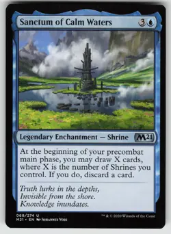 Sanctum of Calm Waters U Core Set 2021 68 MTG - Image 1