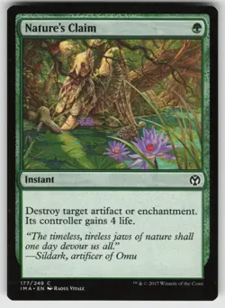 Nature's Claim C Iconic Masters 177 MTG - Image 1
