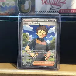 Brock's Scouting 179/159 Journey Together Ultra Rare Pokemon TCG NM Cond - Image 1