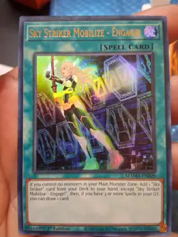 Yugioh!-(x3)Sky Striker Mobilize Engage-ultra Rare-1st Ed- Mama-en009-(LP/NM) - Image 3