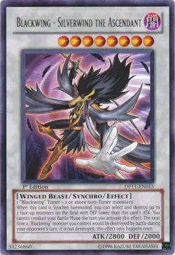 YUGIOH Blackwing - Silverwind the Ascendant - DP11-EN015 - Rare 1st Edition NM - Image 1