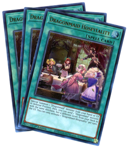 Yugioh! x3 Dragonmaid Hospitality RA03-EN068 Ultra Rare (UR) NM English - Image 1