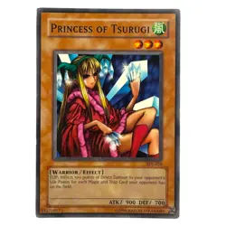 Yugioh CCG Collectable 1996 Konami Princess Of Tsurugi Card SDJ - Image 1