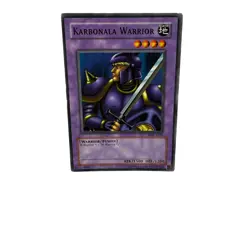 Yugioh CCG Collectable 1996 Konami Karbonala Warrior - Image 5