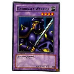 Yugioh CCG Collectable 1996 Konami Karbonala Warrior 1st Edition - Image 1