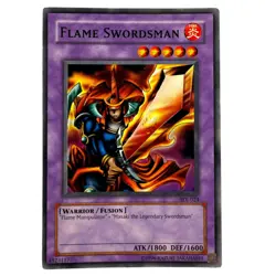Yugioh CCG Collectable 1996 Konami Flame Swordsman - Image 1