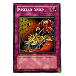 Yugioh CCG Collectable 1996 Konami Reckless Greed - Image 1