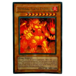 Yugioh CCG Collectable 1996 Konami Infernal Flame Emperor 1st Edition - Image 1
